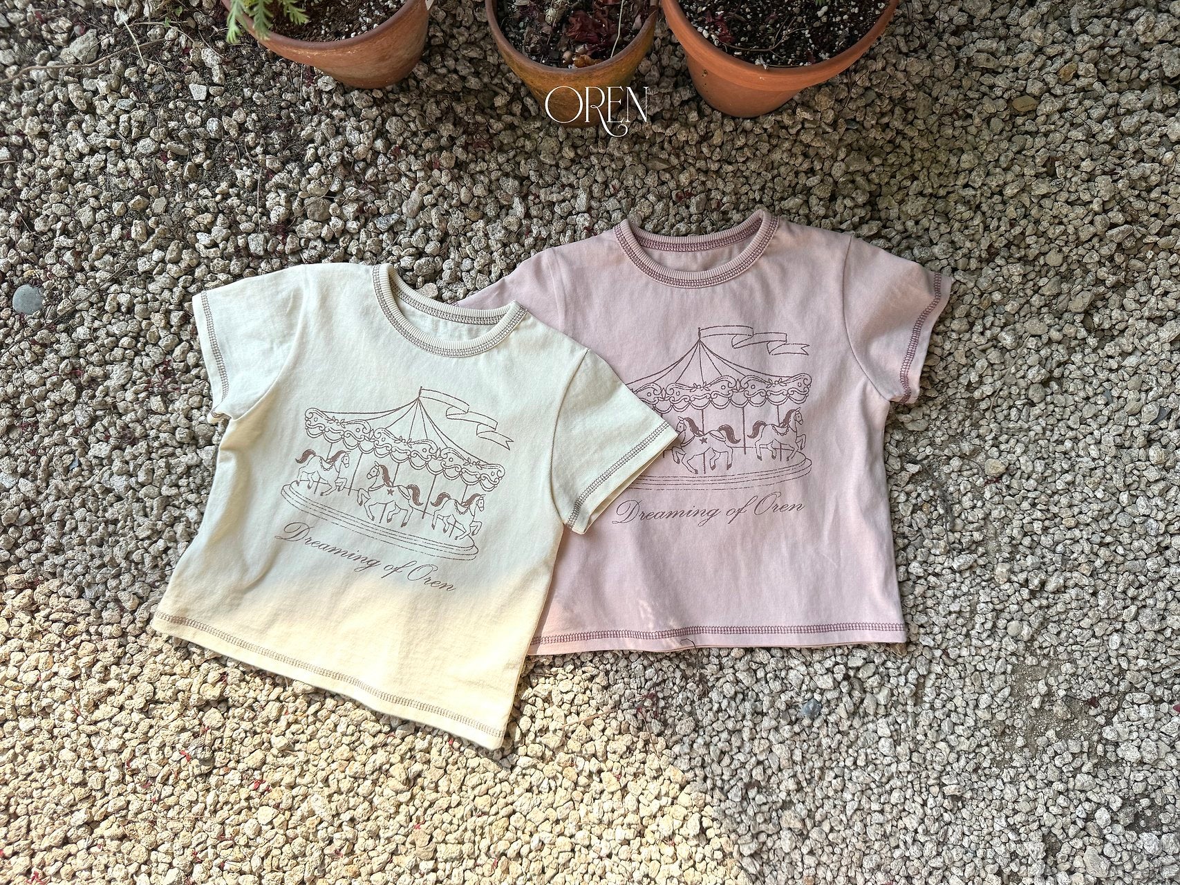 ［OREN］Merry go round tee