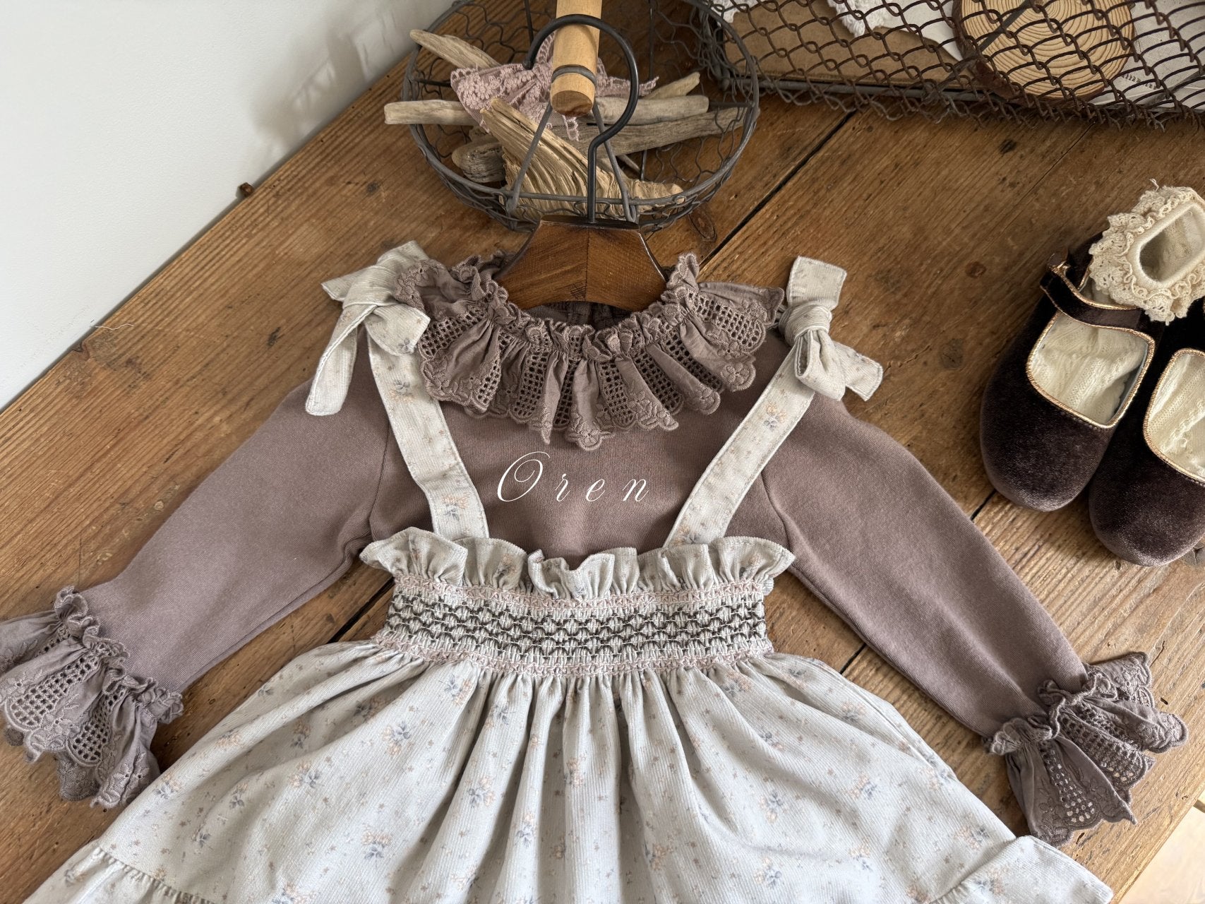 ［OREN］Emily smocking bloomer skirt