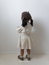 ［mimi market］Neck frill dot blouse