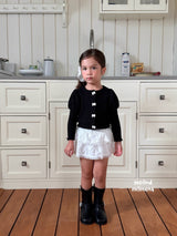 ［second moment］Puff ribbon cardigan