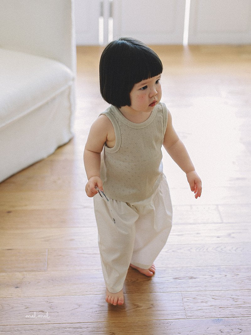［melmel］Linen wide pants