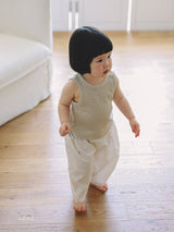 ［melmel］Linen wide pants