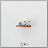 ［mymy］Drawing diary shoes (silver)