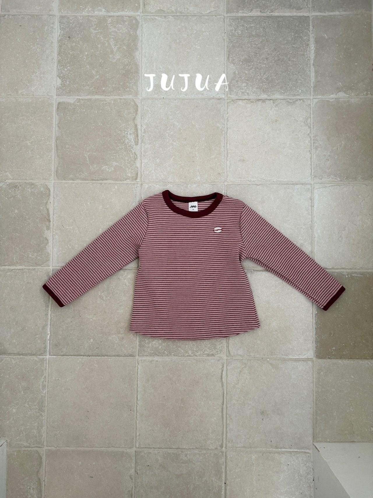 ［jujua］Momo stripe tops
