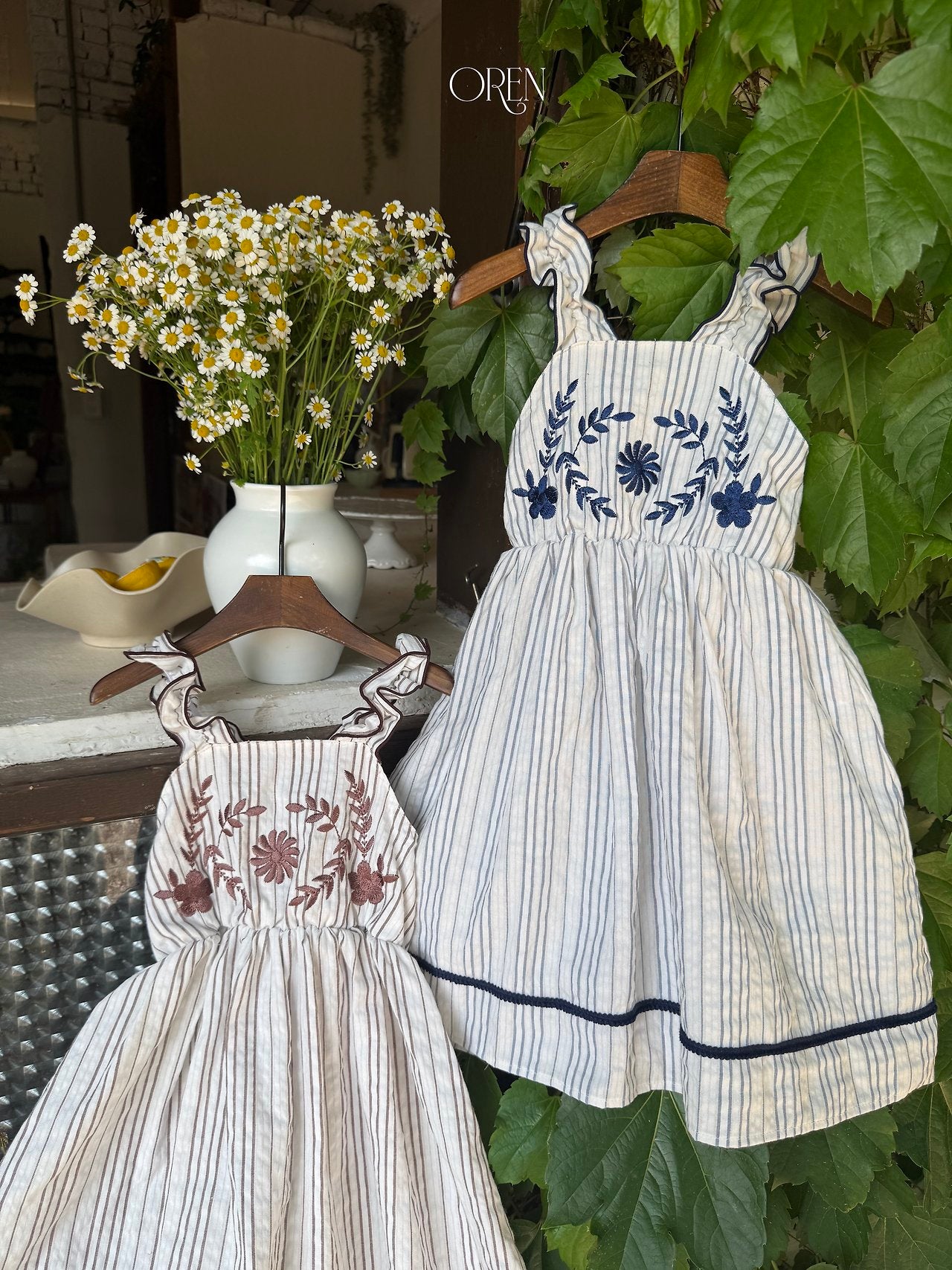 ［OREN］Casa stripe one-piece