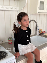 ［second moment］Puff ribbon cardigan