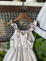 ［OREN］Casa stripe one-piece