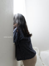 ［mimi market］Flower puff tops