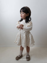 ［mimi market］Neck frill dot blouse