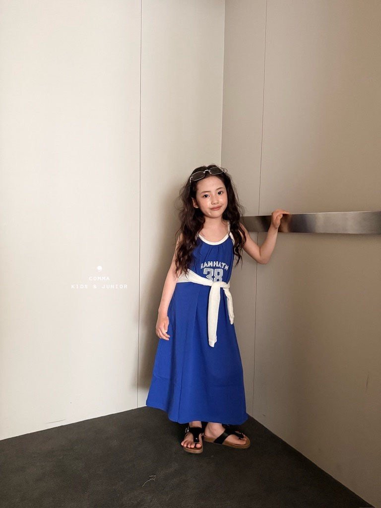 ［comma］Two tone long one-piece