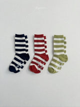 ［digreen］Minimal stripe socks set
