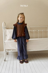 ［jujua］Berry balloon sleeve tops