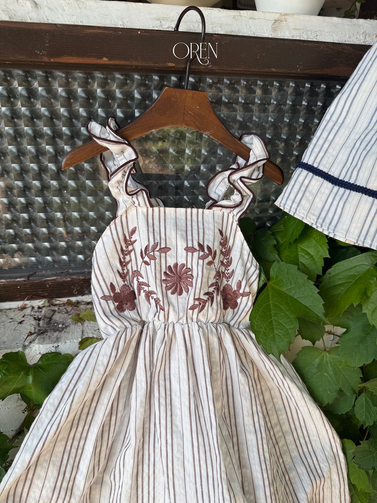 ［OREN］Casa stripe one-piece