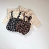 [mimi market] Carol check suspender bloomer