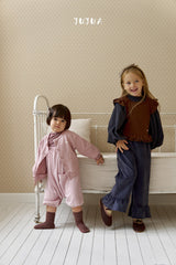 ［jujua］Berry balloon sleeve tops