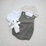 ［mimi market］Aurora check rompers