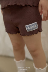 ［LINDO］Span waffle shorts