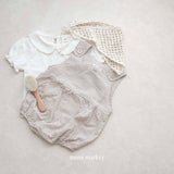 ［mimi market］Aurora check rompers