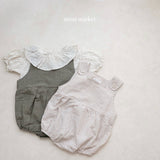 ［mimi market］Aurora check rompers