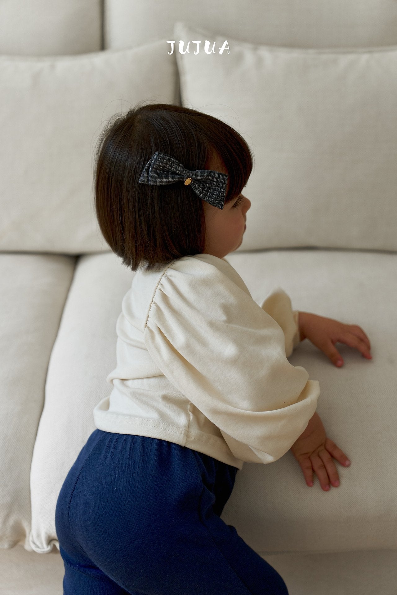 ［jujua］Berry balloon sleeve tops