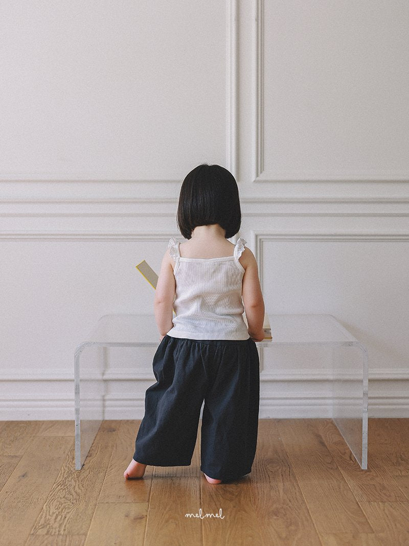 ［melmel］Linen wide pants