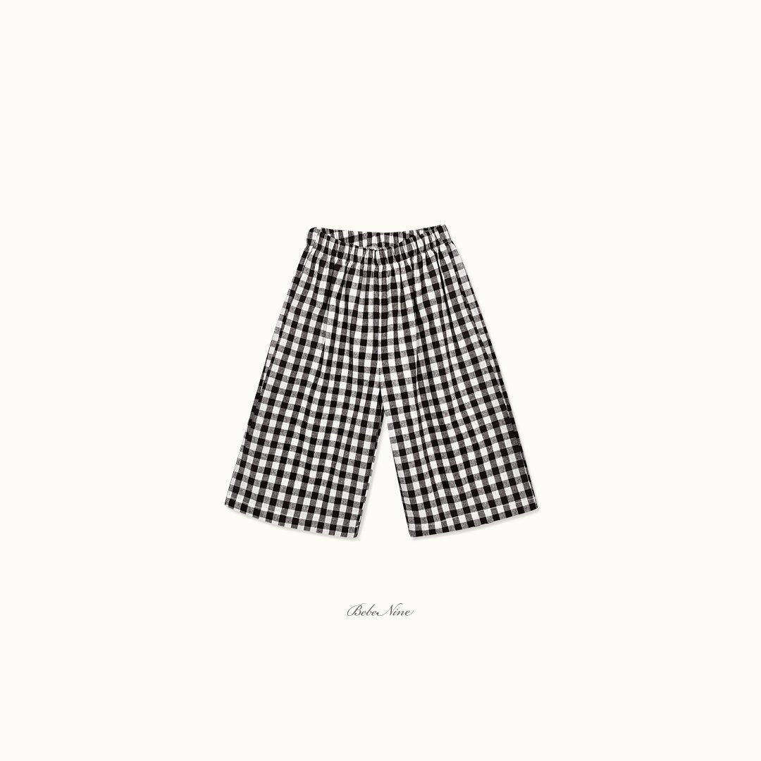 ［bebenine］Maple Check Pants