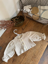 ［marron］Ribbon cardigan