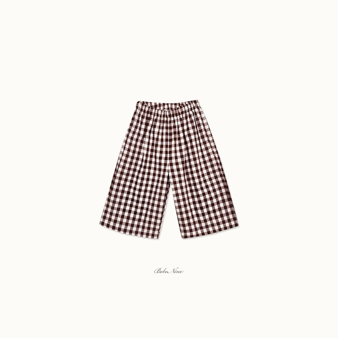 ［bebenine］Maple Check Pants