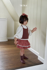 ［jujua］Berry balloon sleeve tops
