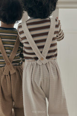 ［The beige］Knit Overalls