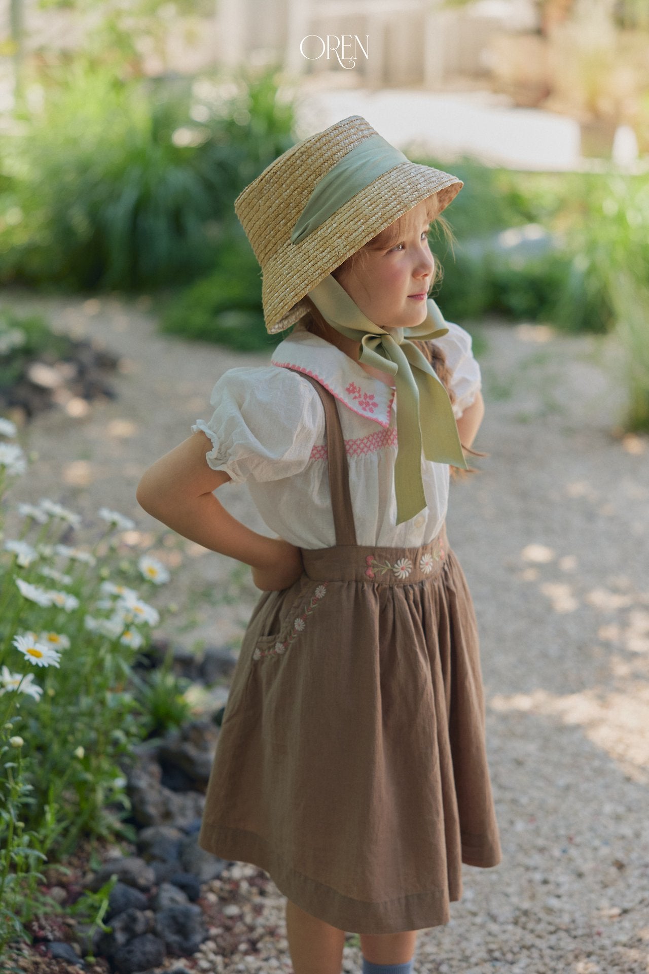 ［OREN］Brisa suspender skirt