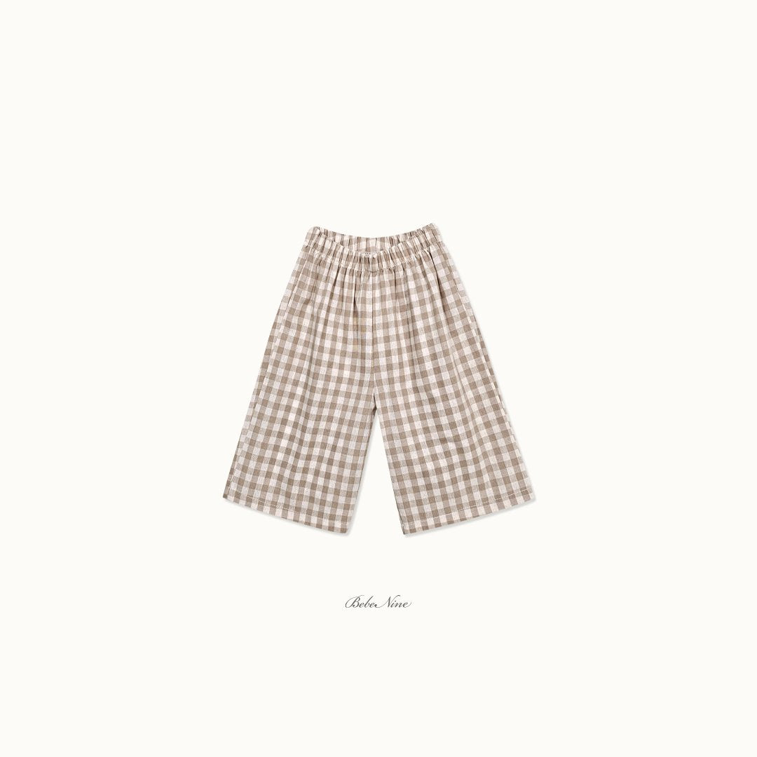 ［bebenine］Maple Check Pants