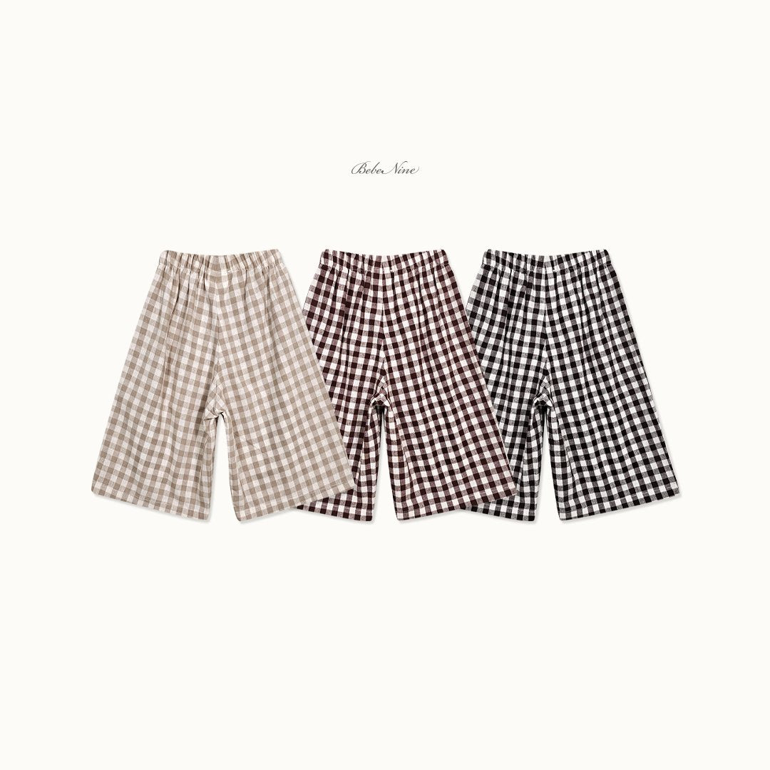 ［bebenine］Maple Check Pants