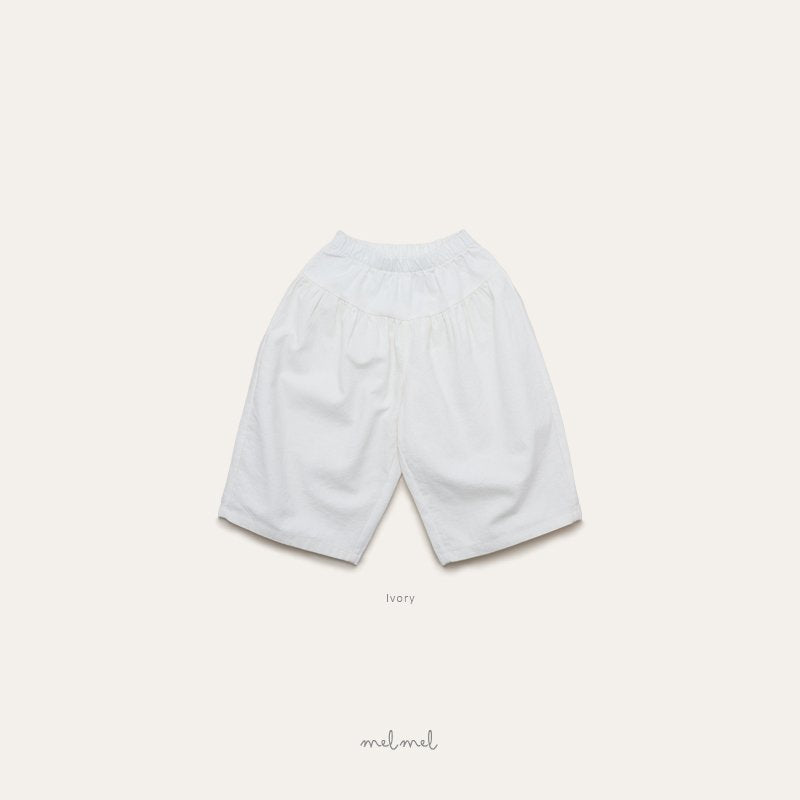 ［melmel］Linen wide pants