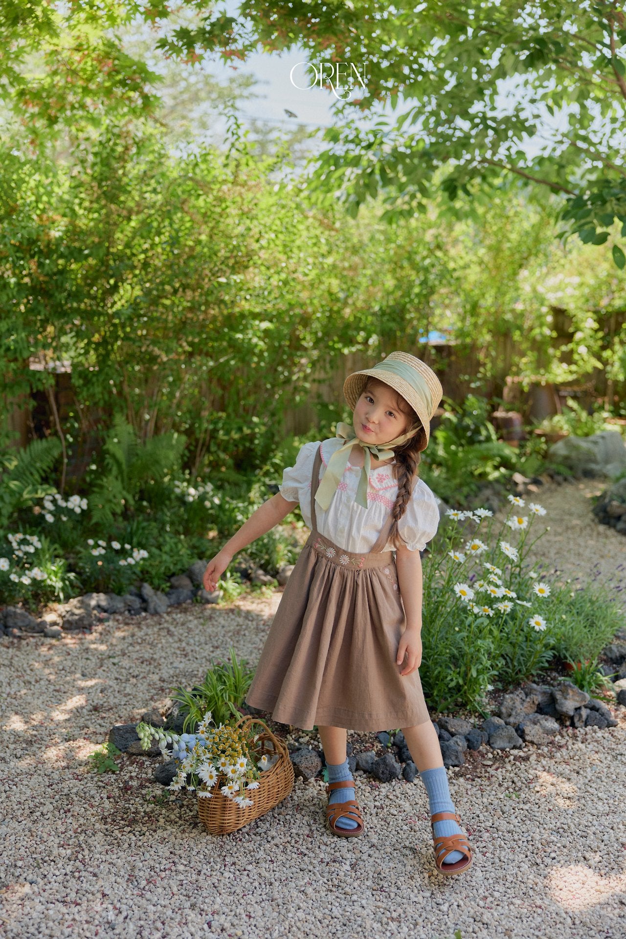 ［OREN］Brisa suspender skirt