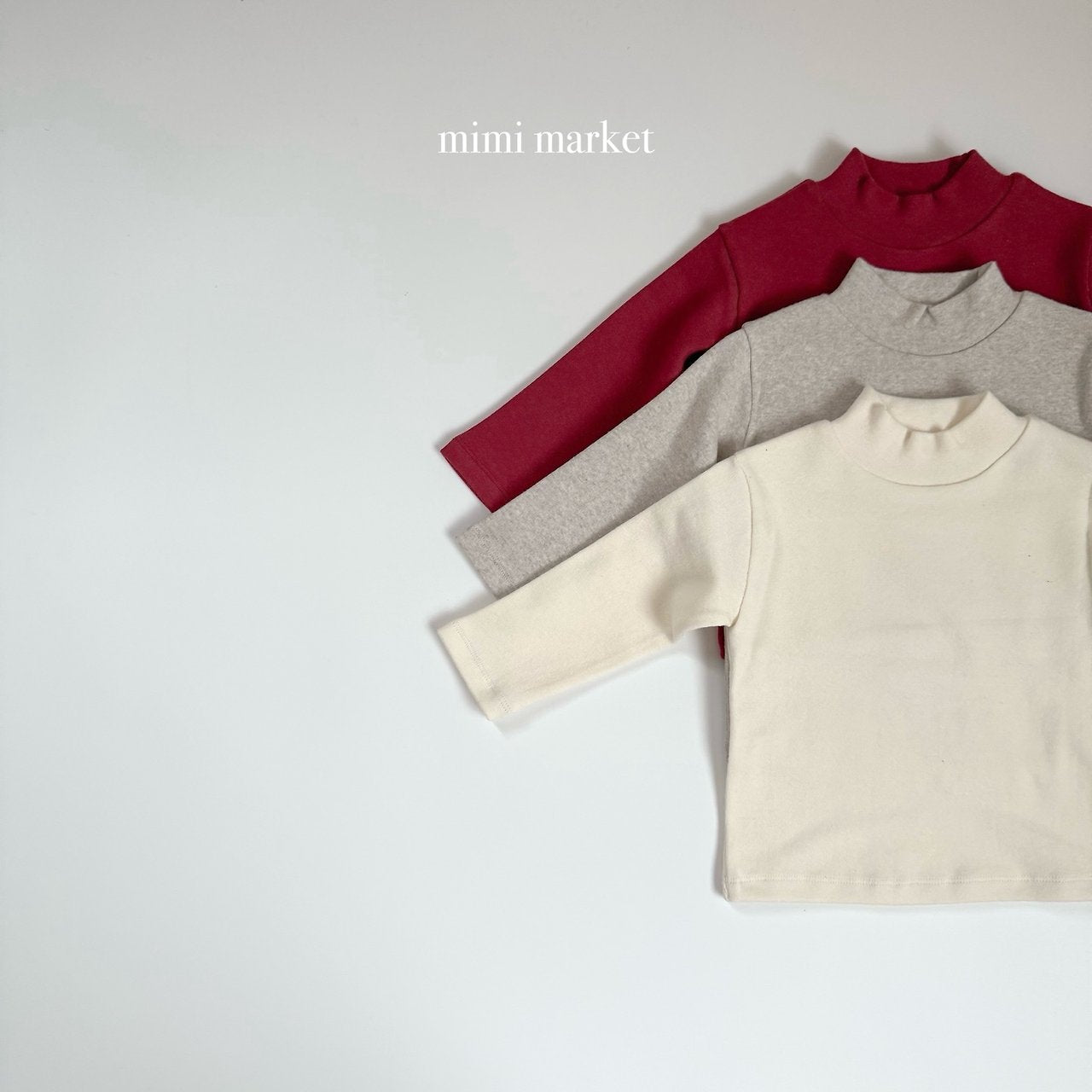 [mimi market] Peach bottleneck tee