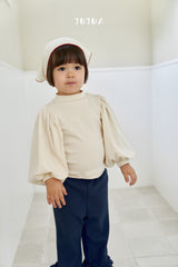 ［jujua］Berry balloon sleeve tops
