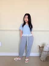 ［comma］Square neck frill tee
