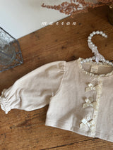 ［marron］Ribbon cardigan