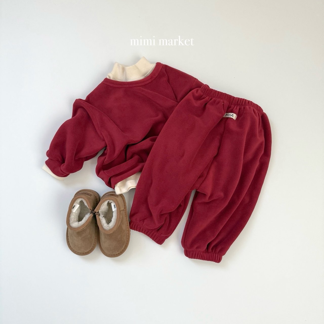 [mimi market] Peach bottleneck tee