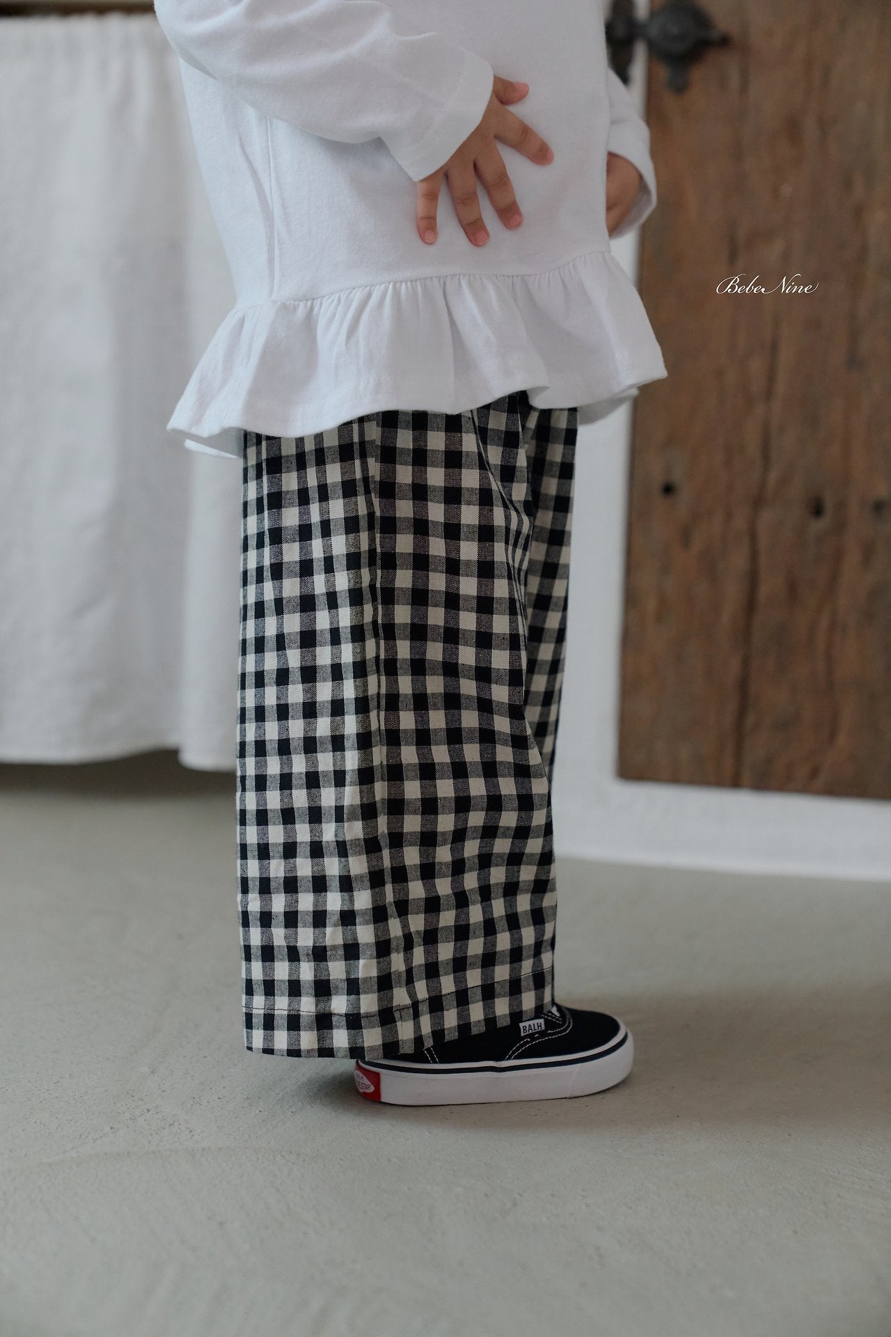 ［bebenine］Maple Check Pants