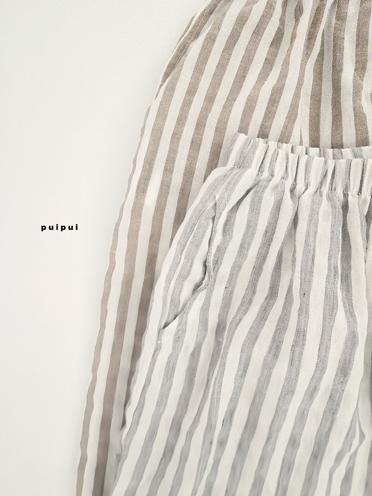 ［puipui］Line stripe pants