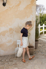 ［perrobebe］Amelie puff tee (navy)