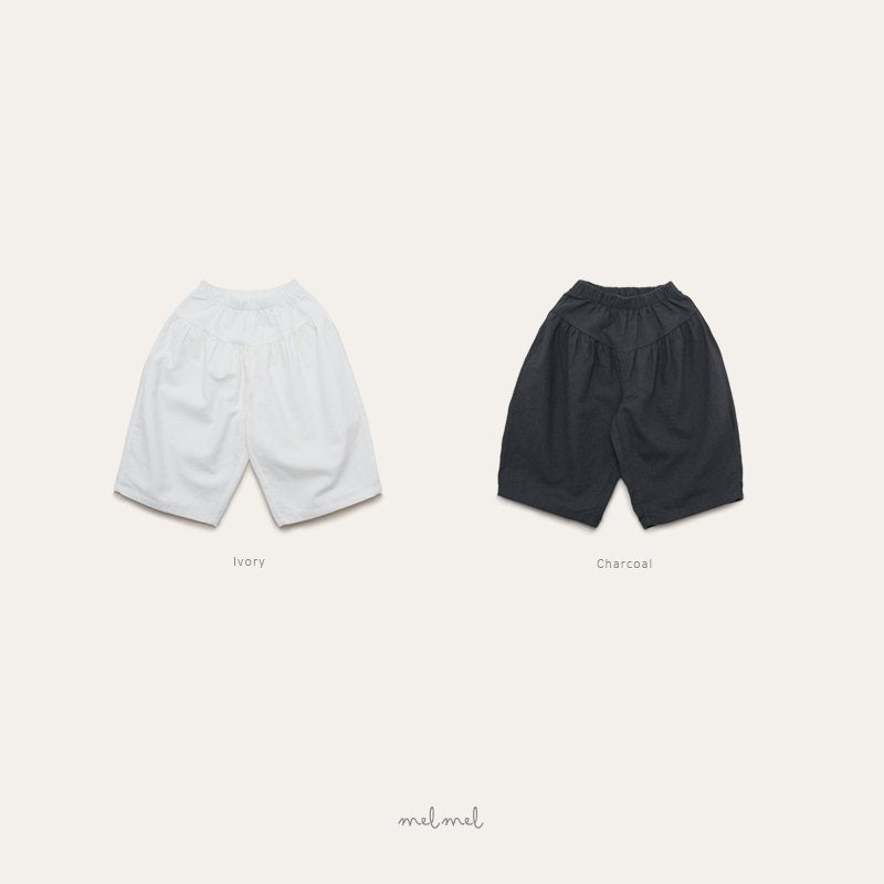 ［melmel］Linen wide pants