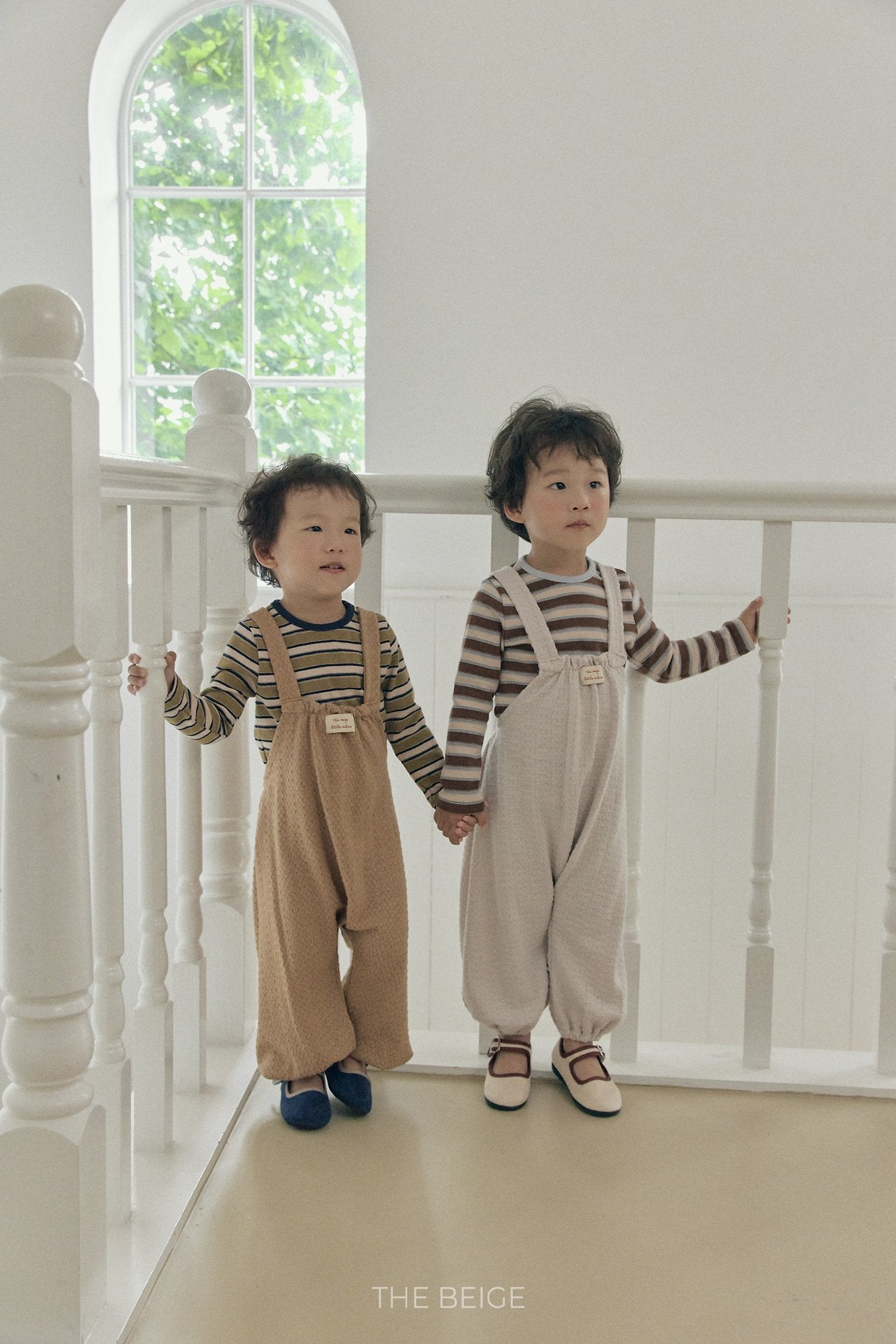 ［The beige］Knit Overalls