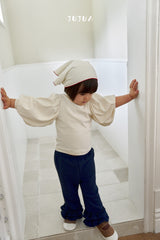 ［jujua］Berry balloon sleeve tops