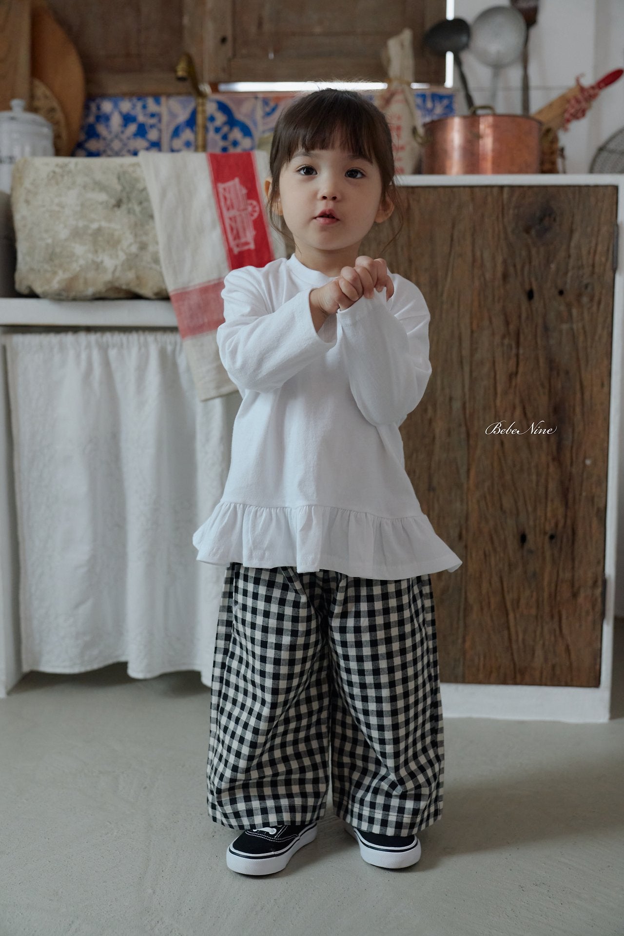［bebenine］Maple Check Pants