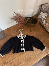 ［marron］Ribbon cardigan