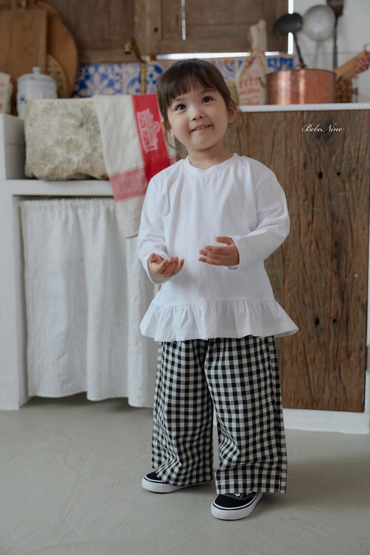 ［bebenine］Maple Check Pants