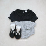 ［mimi market］Aurora check cancan bloomer